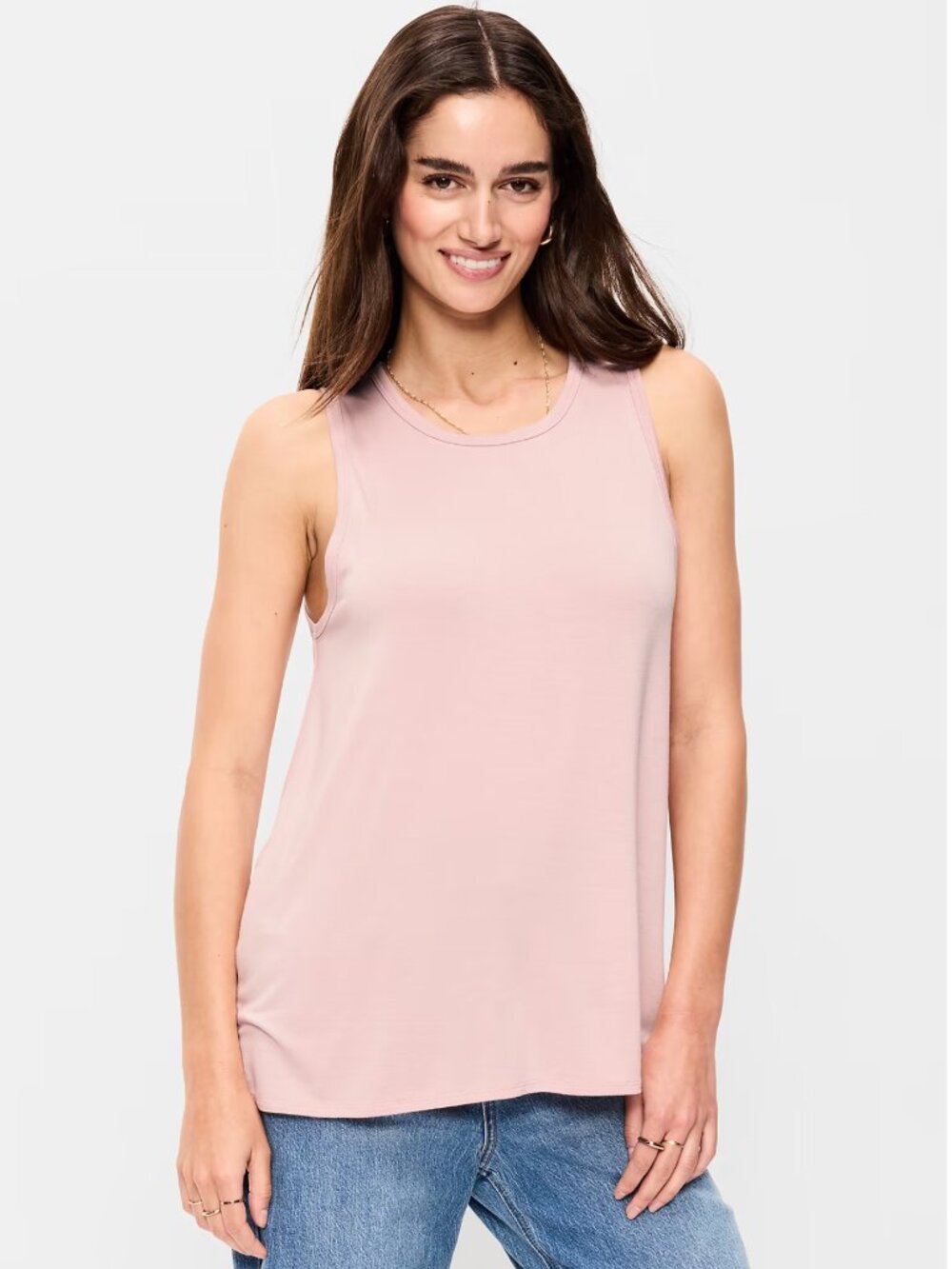 White House Black Market Bejeweled Sleeveless Blouse Top Mauve Medium NWT
